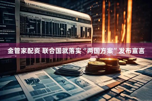 金管家配资 联合国就落实“两国方案”发布宣言